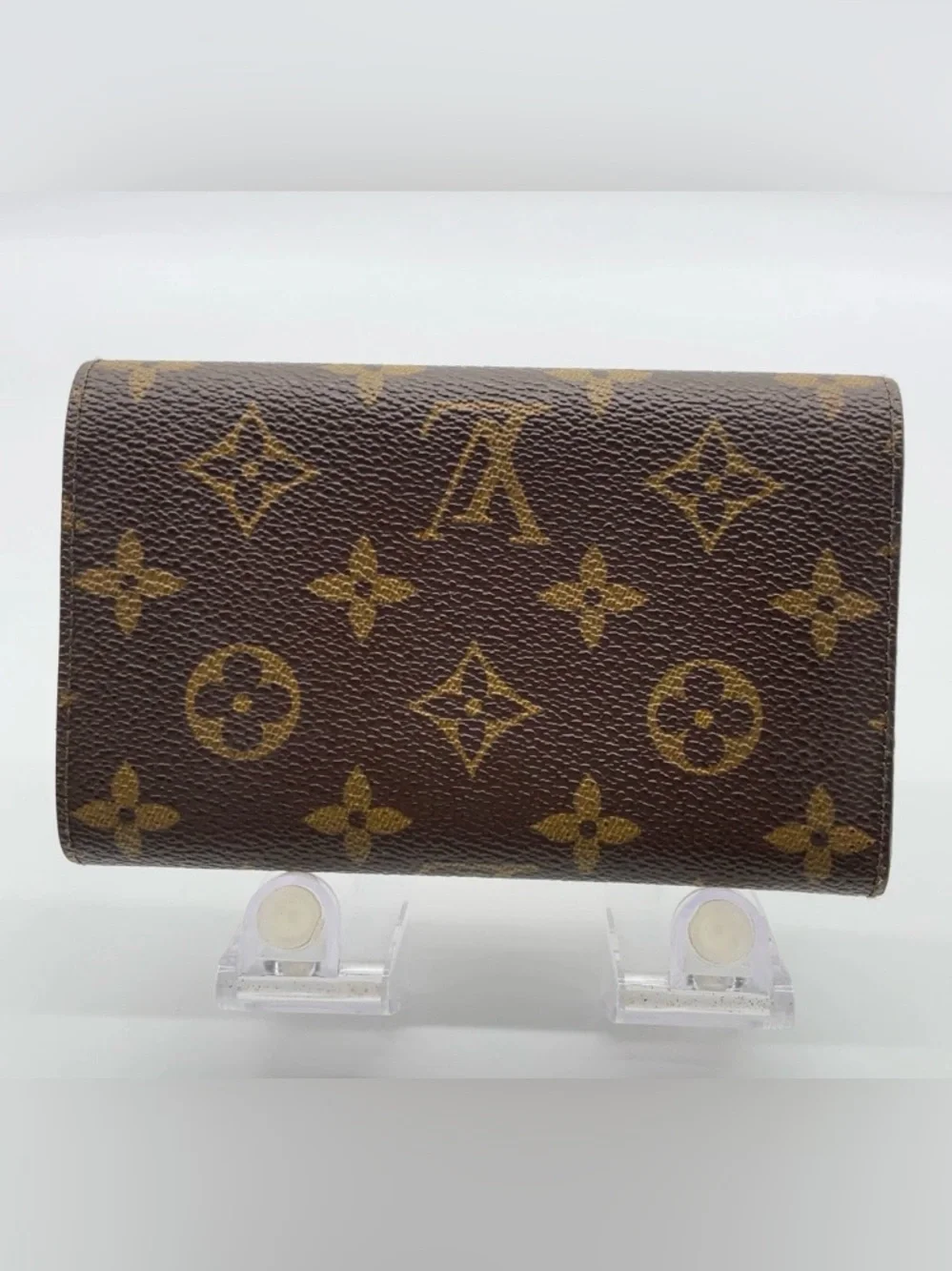 Auth Louis Vuitton Monogram Monnaie Tresor Wallet